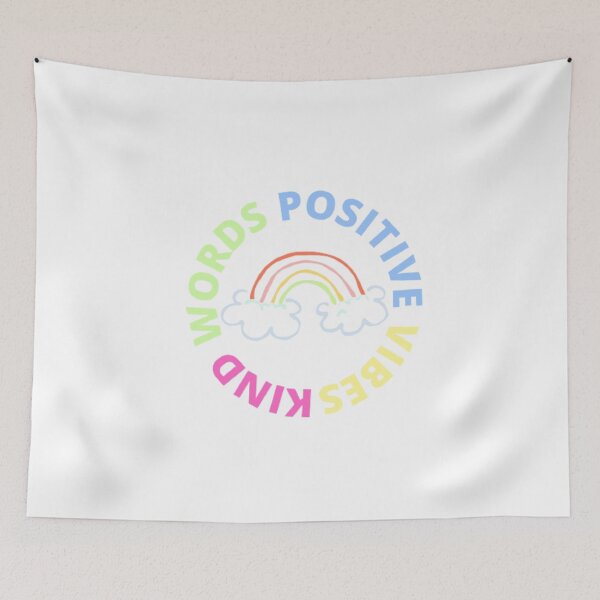Item preview, Kind words, positive vibes  designed and sold by girlschance.