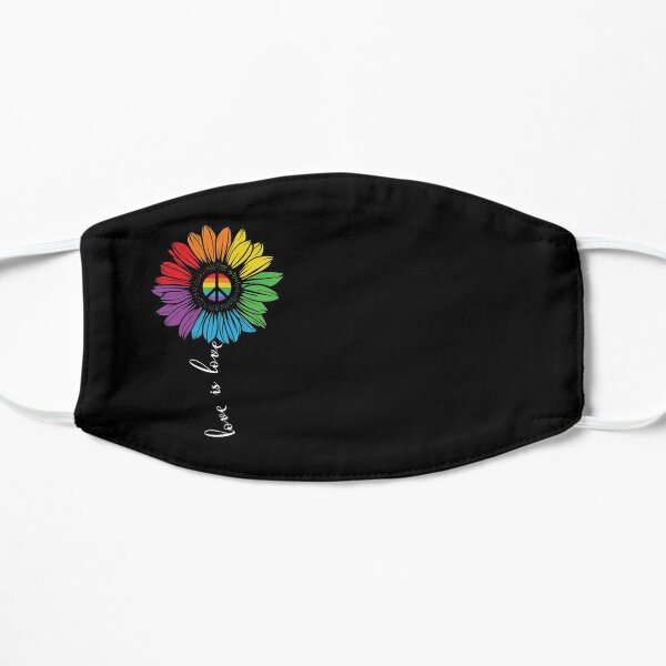 Love is love LGBTQ gay pride Flat Mask