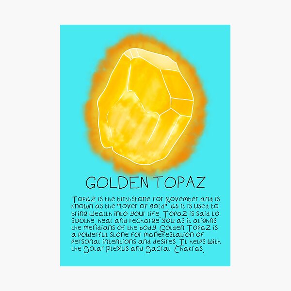 Item preview, Golden Topaz Crystal November Birthstone designed and sold by DesignsBySaxton.
