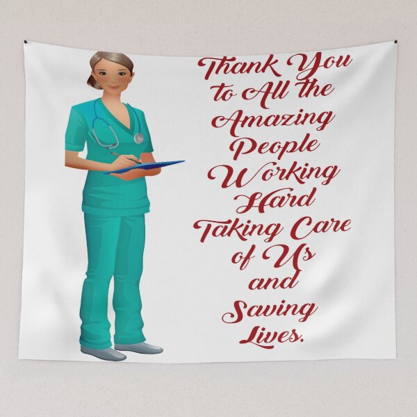 Item preview,  Cute Nurse Pediatric Practitioner With Unicorn rainbow designed and sold by chetan786.