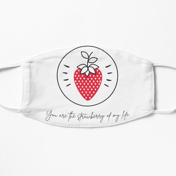 Strawberry My Life Face Masks Redbubble