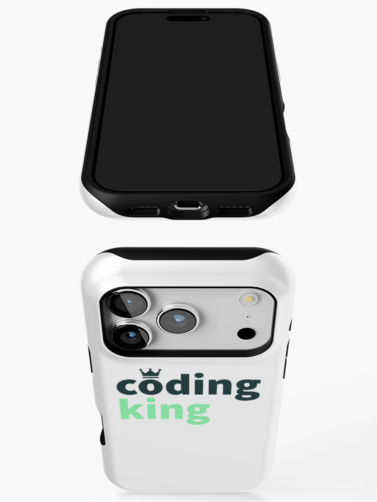 Thumbnail 3 of 4, iPhone Case, Developers developer coding king coding code life designed and sold by Tropical Blood.