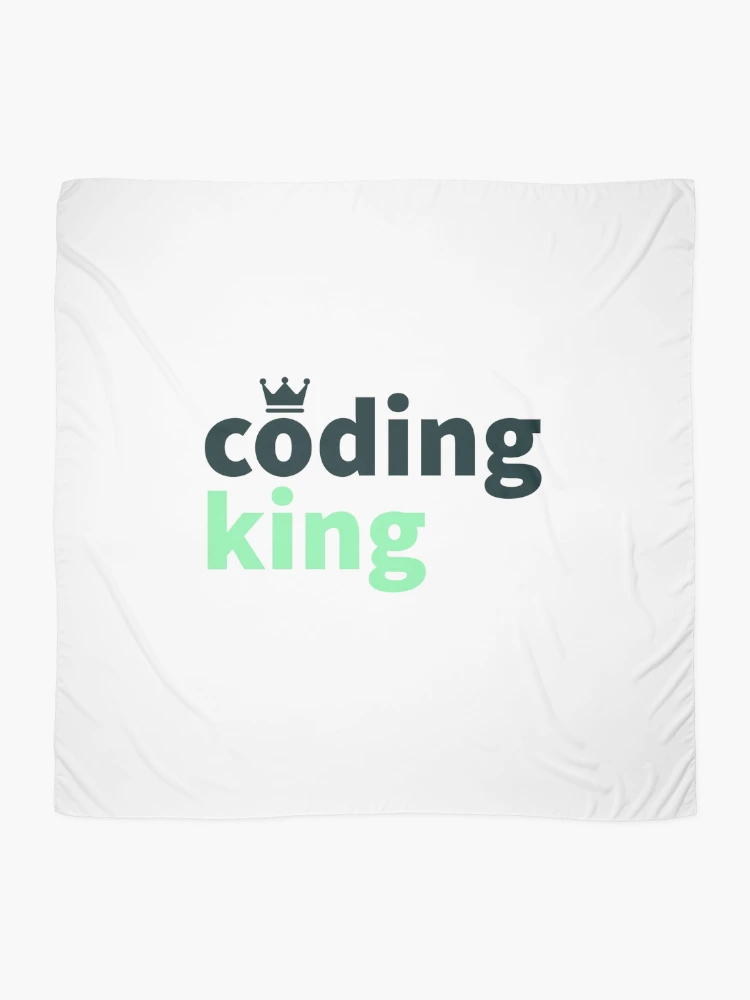 Thumbnail 2 of 3, Scarf, Developers developer coding king coding code life designed and sold by Tropical Blood.