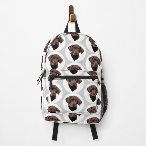 Item preview, Chocolate Labrador Puppy, Painting (grey) designed and sold by SandraWarmerdam.