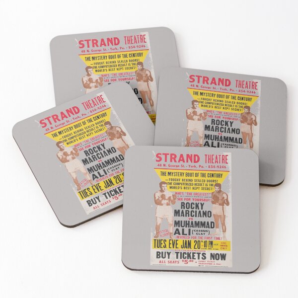 Item preview, Rocky Marciano Vs. Muhammad Ali at The Strand Poster designed and sold by robinhoodcomic.
