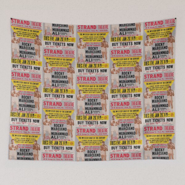 Artikelvorschau, Rocky Marciano vs. Muhammad Ali bei The Strand Poster entworfen und verkauft von robinhoodcomic.