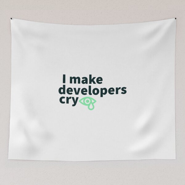 Item preview, Developers developer coding king coding code life I make developers cry designed and sold by Tropical Blood.