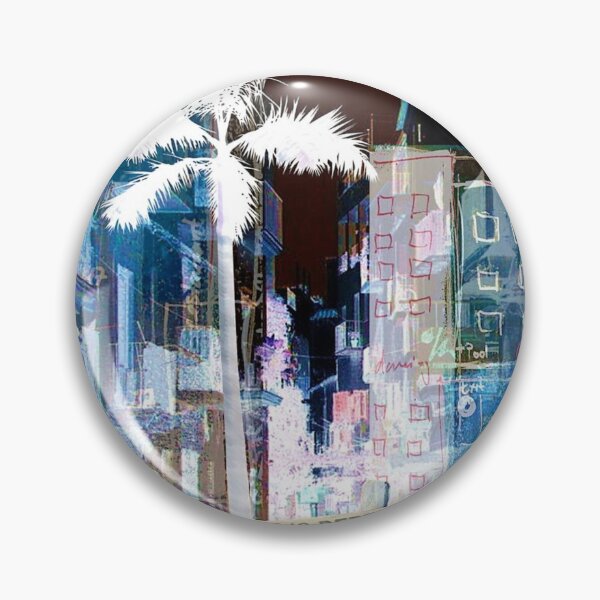 Item preview, Ibiza Eivissa Pop Art Funky Palmtree Old Town Wanderlust Modern Art Collage designed and sold by ExquisiteShots.