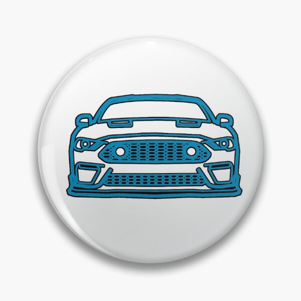 Item preview, 2021 Mustang Mach1 Outline in Velocity Blue designed and sold by FabFreakShop.