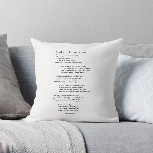 House of Love Throw Pillow