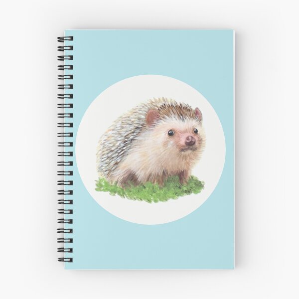 Item preview, Hedgehog Painting (blue) designed and sold by SandraWarmerdam.