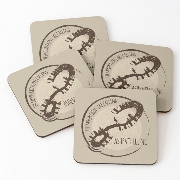 Item preview, The Mountains Are Calling - Asheville, NC - Brown #27 designed and sold by Serena's Asheville Merch.