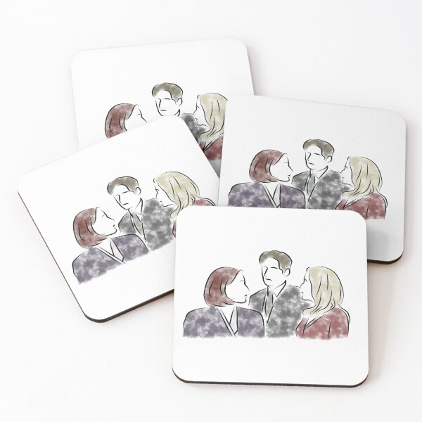 Item preview, mulder x scully x stella gibson watercolor designed and sold by jeanxscully.