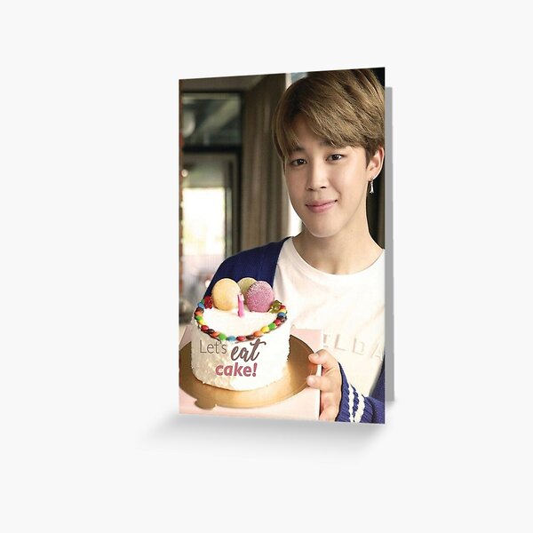  Tarjetas de felicitación «Tarjeta de cumpleaños BTS Jimin Let's eat cake» de DutchNoonajoon