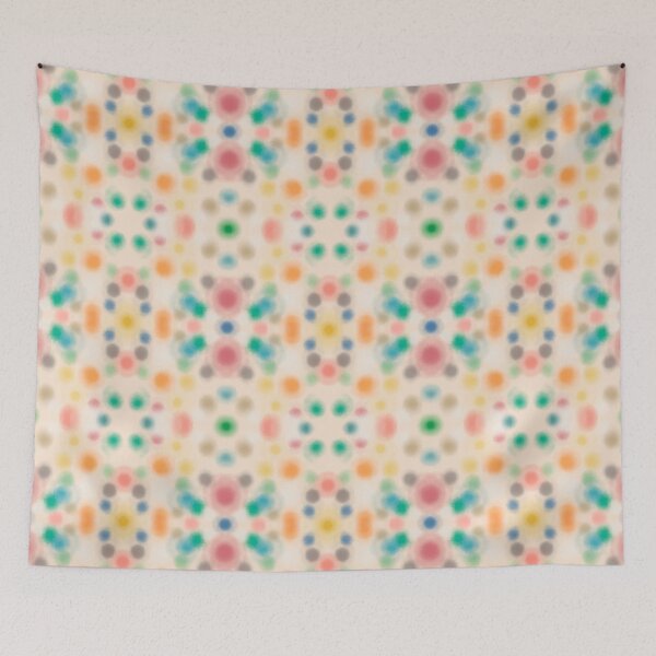 Item preview, Digital watercolor dots on cream background designed and sold by AbbyLedGar.