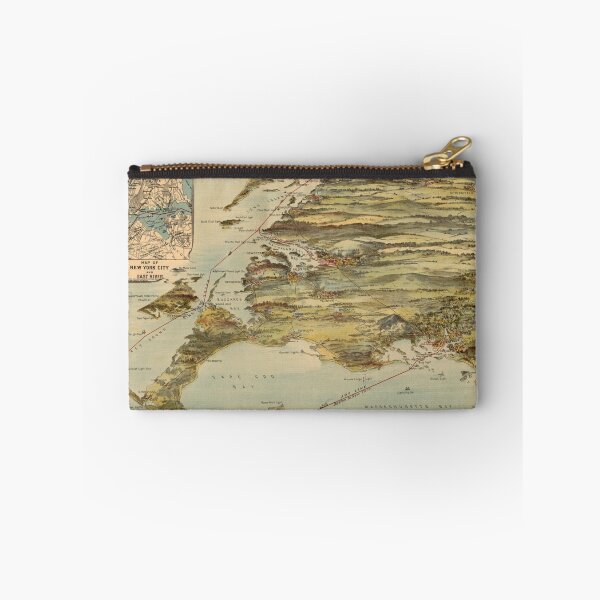 Item preview, Vintage Cape Cod and NYC Steamboat Route Map designed and sold by BravuraMedia.