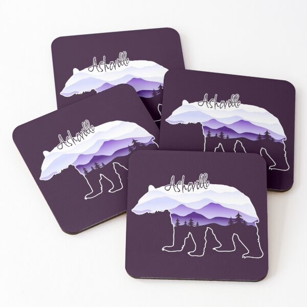Item preview, Asheville Blue Ridge Mountains - Black Bear - BlueBG 26 designed and sold by Serena's Asheville Merch.