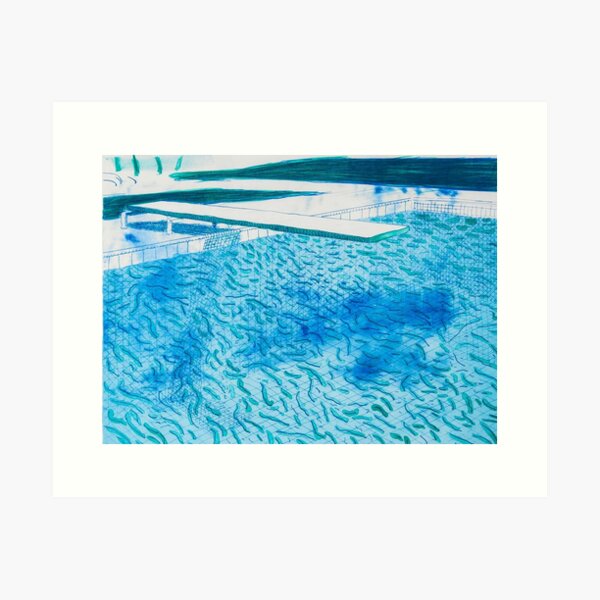 Item preview, swimming pool painting designed and sold by queengutkowski.