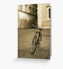 lonely bicycle Greeting Card