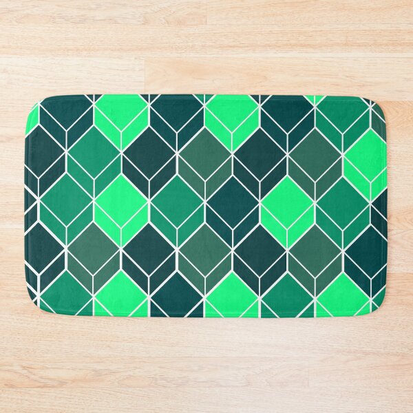 Item preview, Green Cuboidal Material Design Work designed and sold by Carbonbubble.