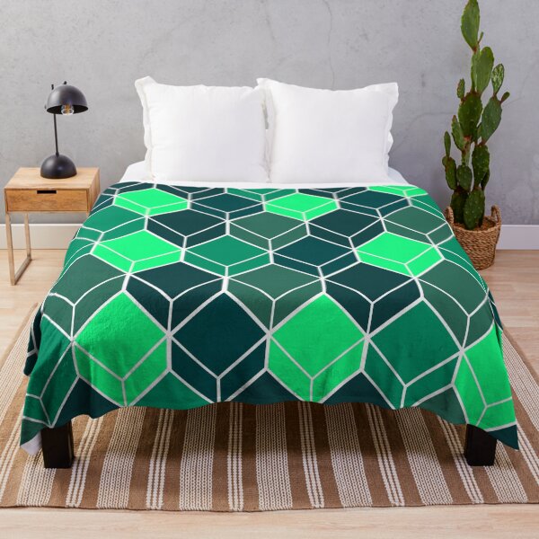Item preview, Green Cuboidal Material Design Work designed and sold by Carbonbubble.