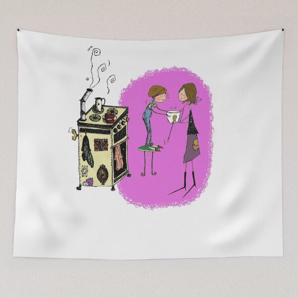 Item preview, A mother and her child in the kitchen designed and sold by VanDesBois.