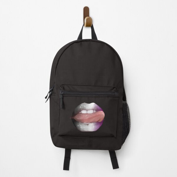 Item preview, Asexual Ace LGBTQ Pride Rainbow Shiny Tongue Lips designed and sold by TunafishArt.
