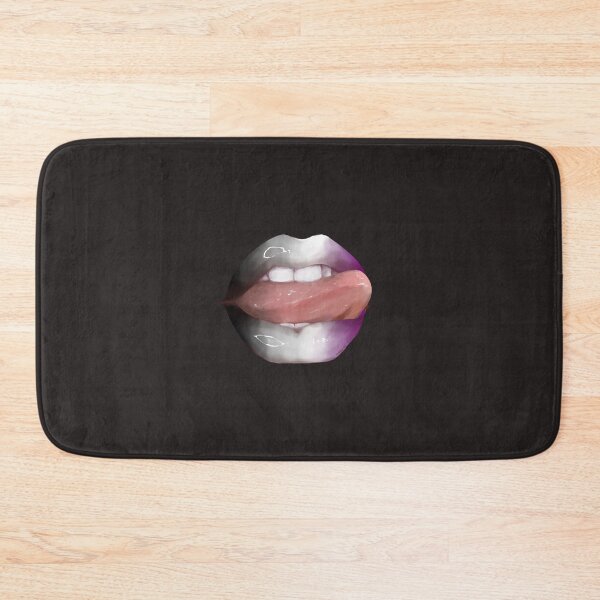 Item preview, Asexual Ace LGBTQ Pride Rainbow Shiny Tongue Lips  designed and sold by TunafishArt.