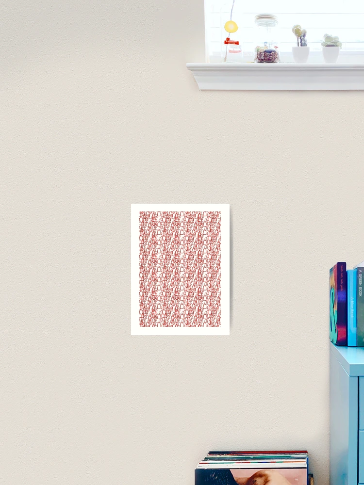 Thumbnail 2 of 3, Art Print, Triangular Rouge  designed and sold by RubyPrintDesign.