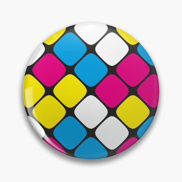 Item preview, Diagonal Squircle Pattern (CMYK Colours) designed and sold by John Uttley.