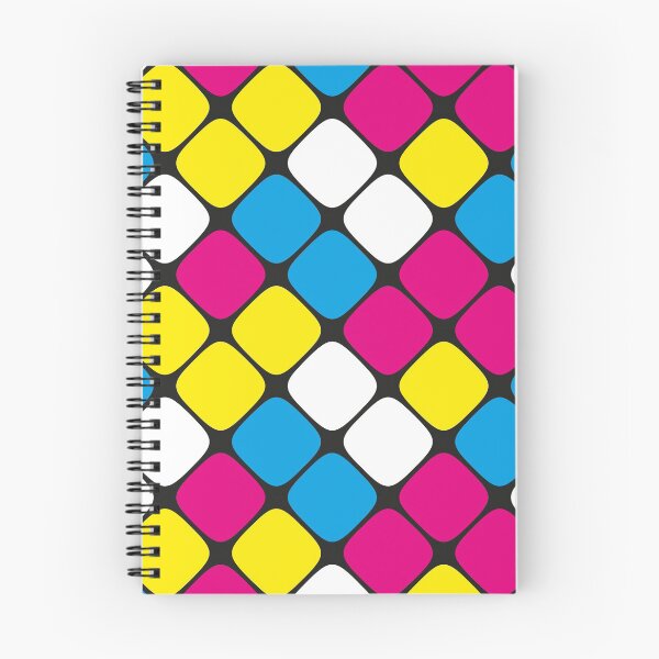 Item preview, Diagonal Squircle Pattern (CMYK Colours) designed and sold by John Uttley.