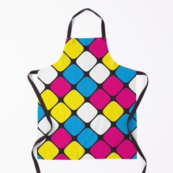 Item preview, Diagonal Squircle Pattern (CMYK Colours) designed and sold by John Uttley.