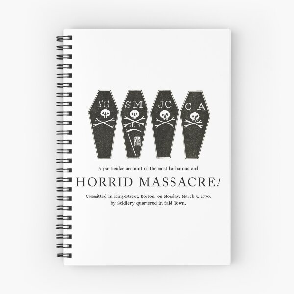 Item preview, The Boston Massacre (Newspaper illustration from March 1770) - White designed and sold by franklinprintco.