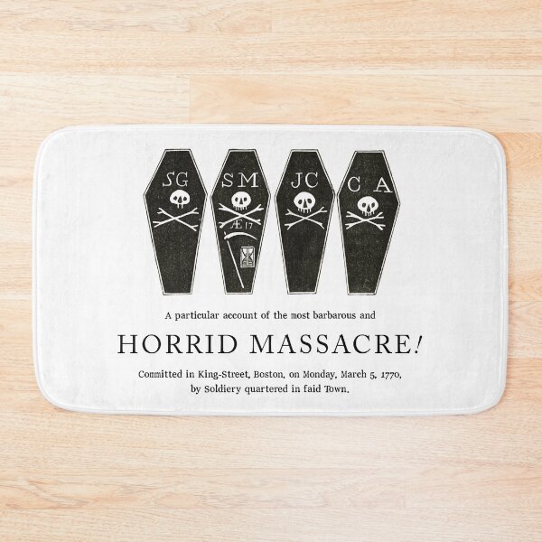 Item preview, The Boston Massacre (Newspaper illustration from March 1770) - White designed and sold by franklinprintco.