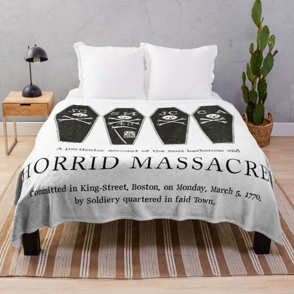Item preview, The Boston Massacre (Newspaper illustration from March 1770) - White designed and sold by franklinprintco.