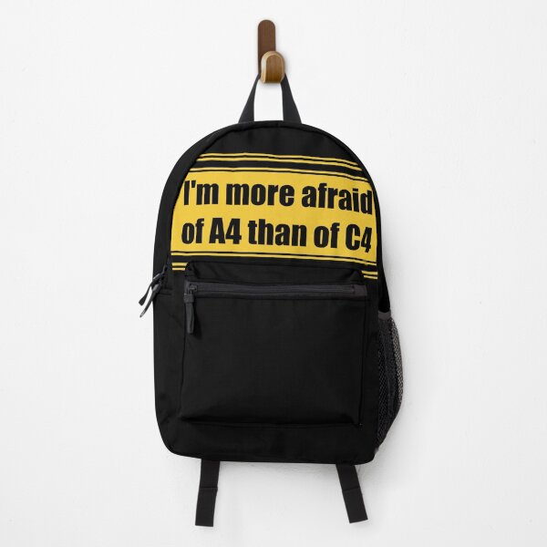 Item preview, "I'm more afraid of A4 (sheet) than C4 (explosive)" English version designed and sold by GlaDyxies.