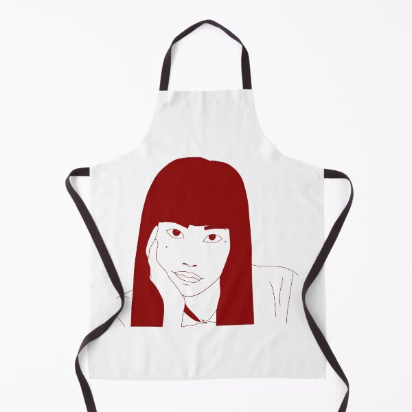 Item preview, Girl from Nowhere Nanno Dark Red Line Art (White) designed and sold by jocelapng.