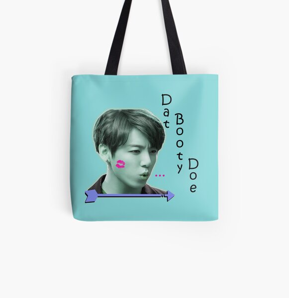 Jungkook -- Dat Booty Doe All Over Print Tote Bag