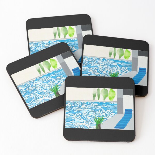 Item preview, the painting david swimming poll designed and sold by queengutkowski.