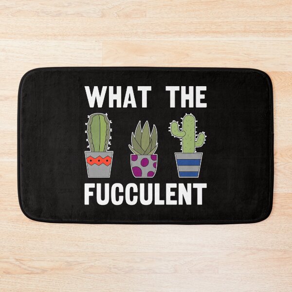 Item preview, What The Fucculent Funny Succulent Cactus Pun designed and sold by designandclouds.