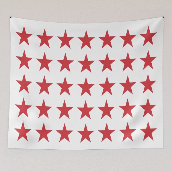 Item preview, Medium RED and WHITE STARS  designed and sold by RachelMacht.