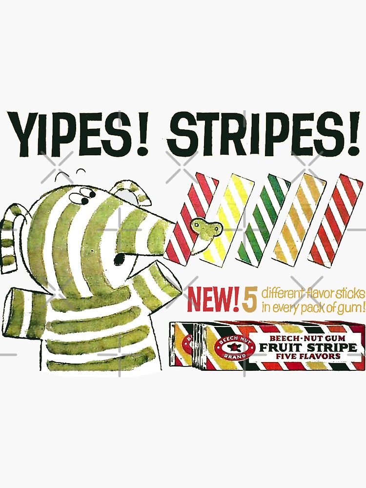 stripes gum