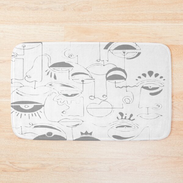 Item preview, One line funny face art designed and sold by TheHand-art.
