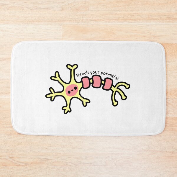 Item preview, Reach your potential - Cute Neuron - Psychology Design designed and sold by Psychologist's Inventory.