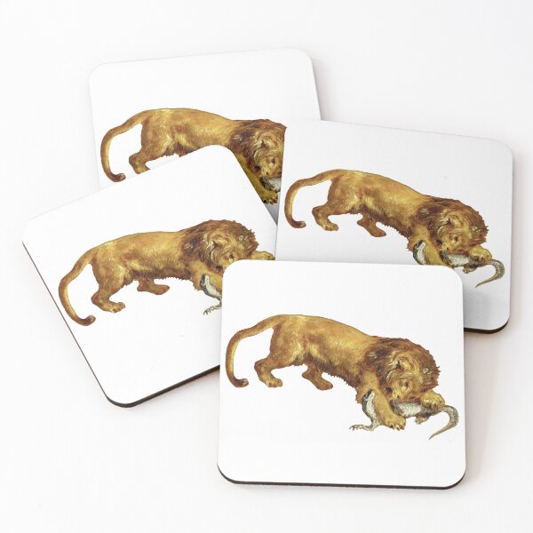 Item preview, Eugene Delacroix - Lion and alligator designed and sold by elinaarbidane.