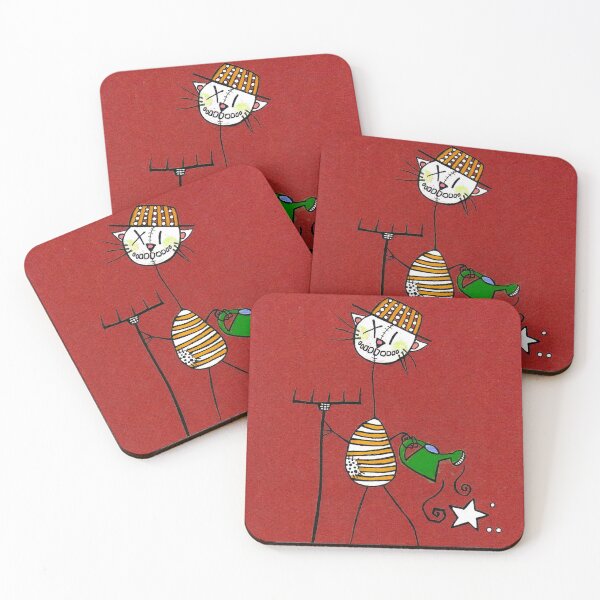 Item preview, Mummy cat at the beach  designed and sold by VanDesBois.