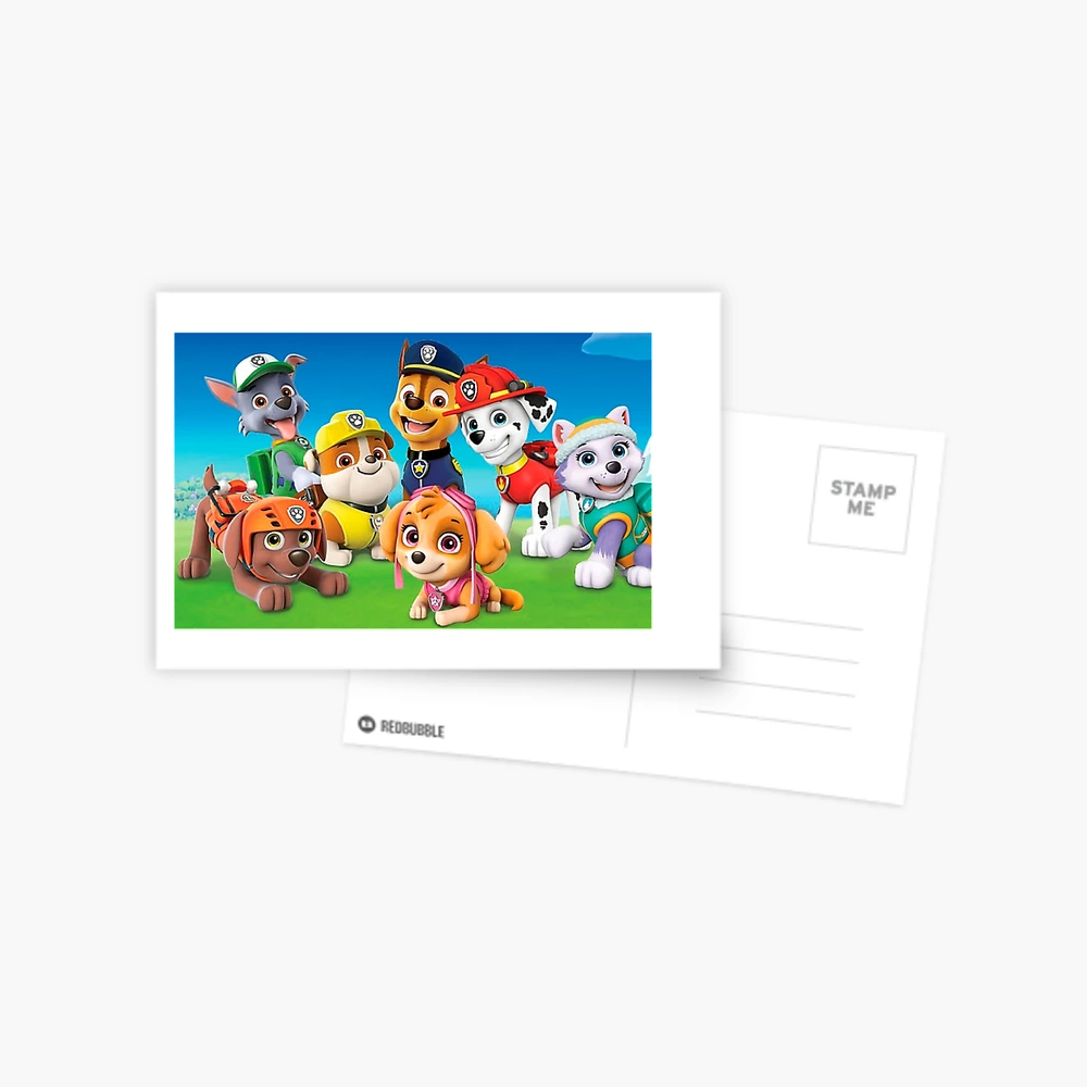 Paw Patrol: The Movie, 2021, cartoon, Ryder, Paw Patrol, Adventure Bay,  Marshall, Rubble, Chase, Rocky, Zuma, Skye, Everest, Tracker, Ella and  Tuck Postcard by ThePepper