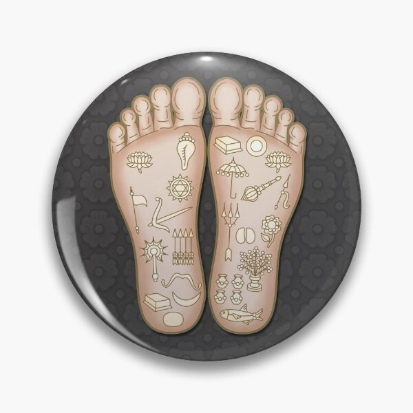 Item preview, The Lotus Feet of Sri Nityananda - grey designed and sold by GundicaArt.