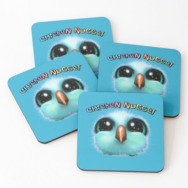 Item preview, A cyan blue, wide eyed, adorable, and colorful chicks  designed and sold by iduzarts.