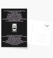 Fuck Society Postcards